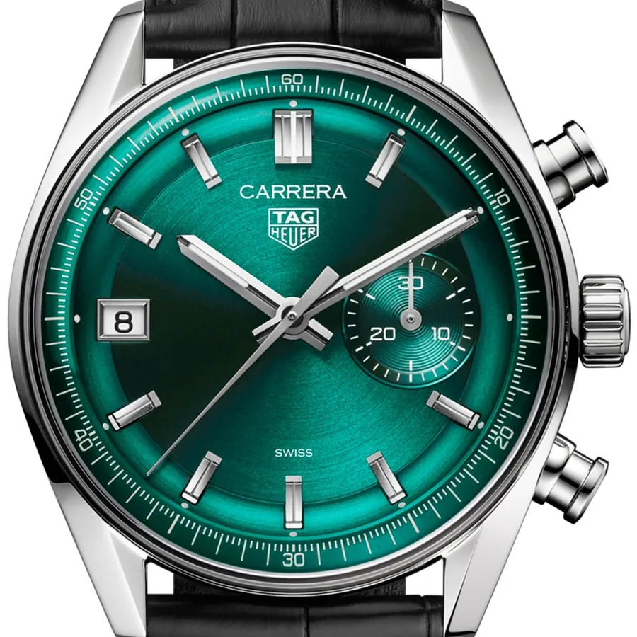 TAG Heuer Carrera 39mm Chronograph Green Dial, view 2