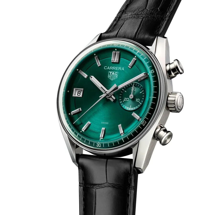 TAG Heuer Carrera 39mm Chronograph Green Dial, view 3
