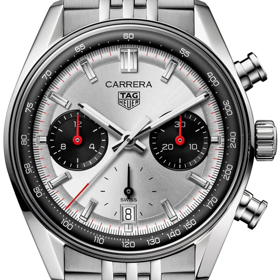 TAG Heuer Carrera 39mm Chronograph Silver Dial, view 2