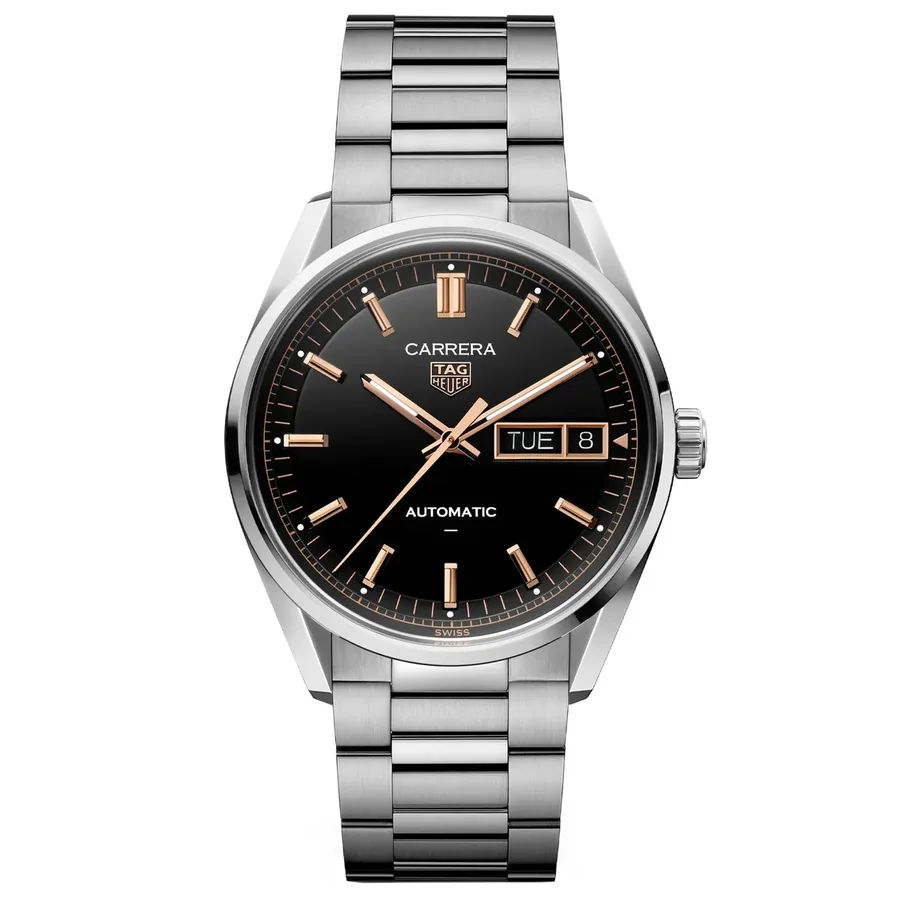 TAG Heuer Carrera 41mm Automatic Black Dial, front view