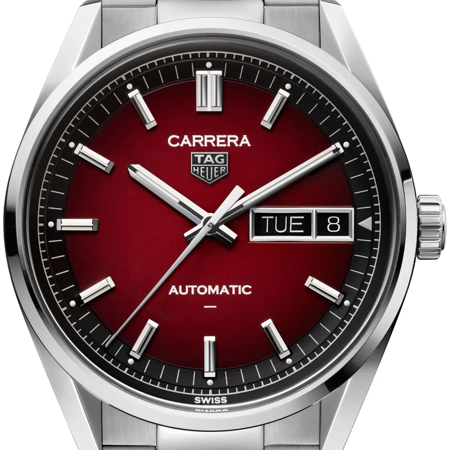 TAG Heuer Carrera 41mm Automatic Red Dial, view 2