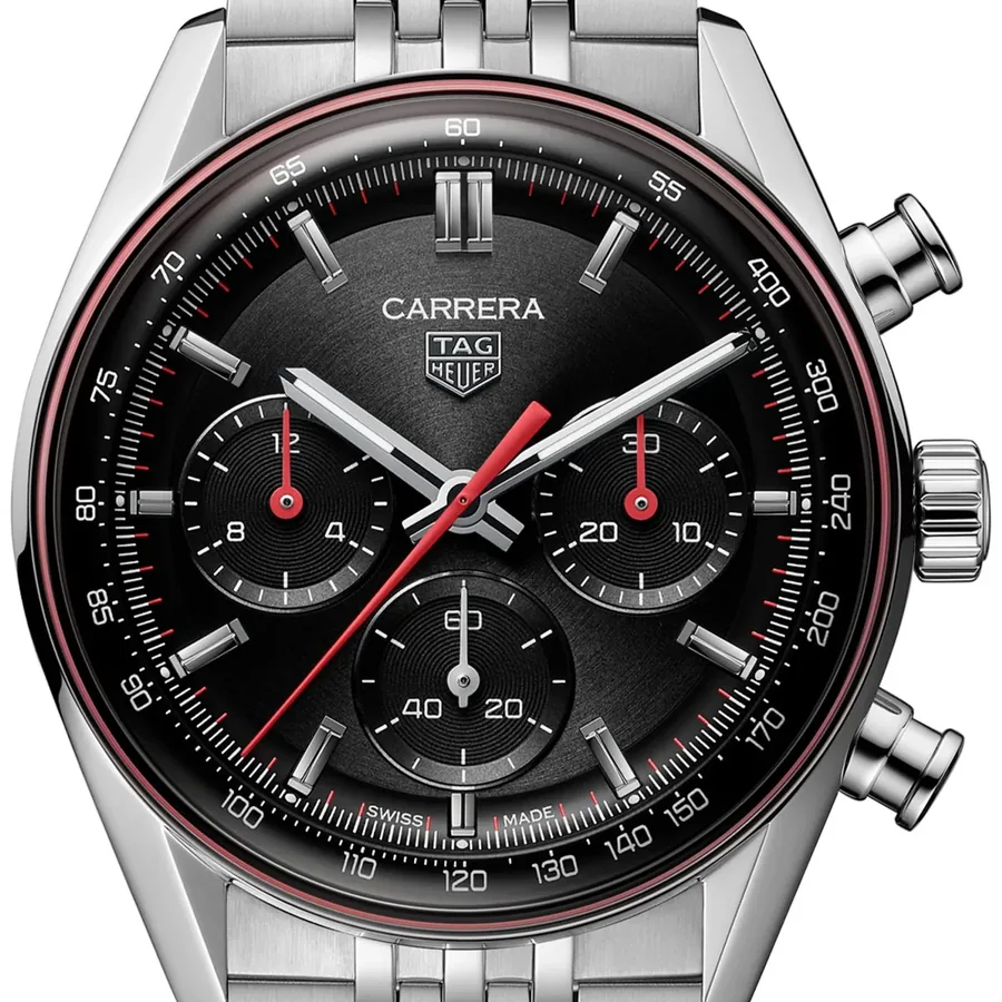 TAG Heuer Carrera 41mm Chronograph Black Dial, view 3