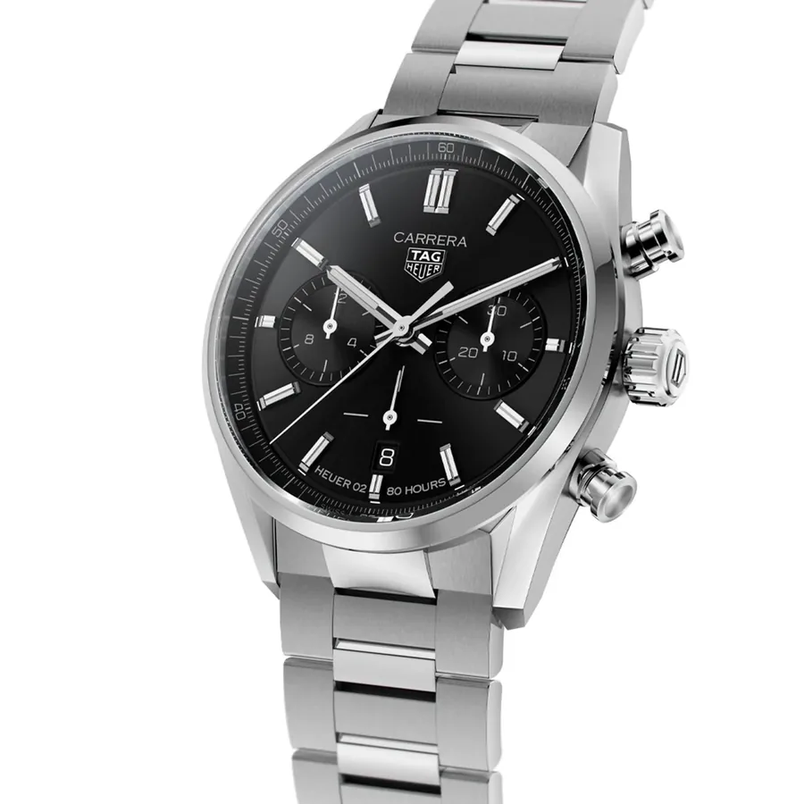 TAG Heuer Carrera 42mm Chronograph Black Dial, view 4