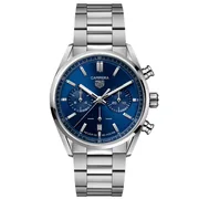 Blue dial / Silver-tone