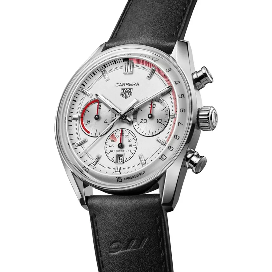 TAG Heuer Carrera 42mm Chronograph Silver Dial, view 2