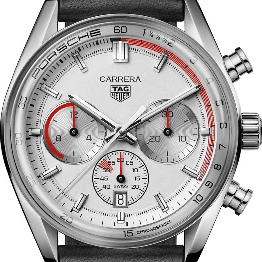 TAG Heuer Carrera 42mm Chronograph Silver Dial, view 4