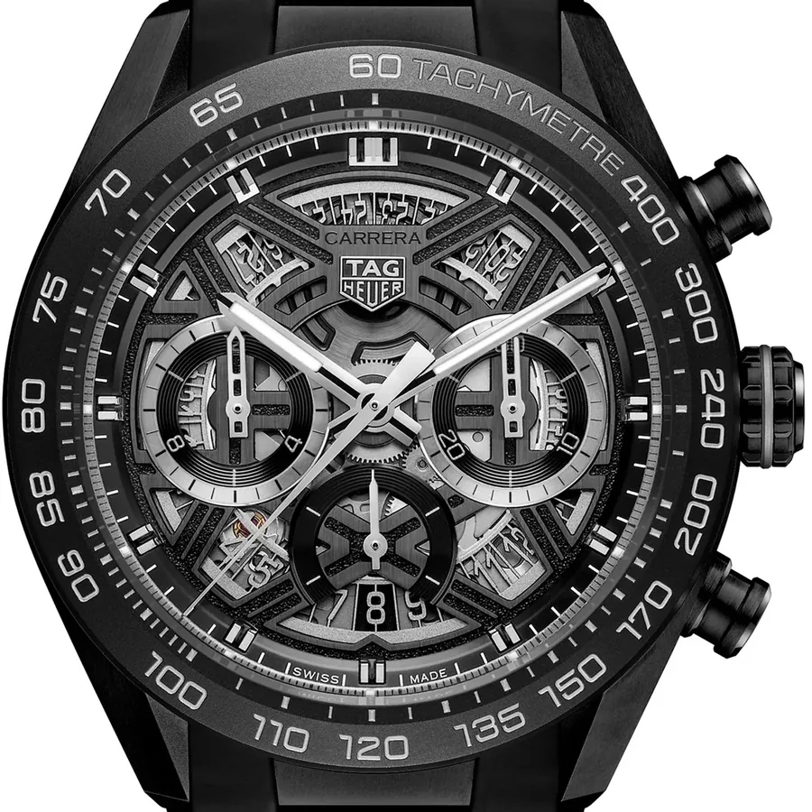 TAG Heuer Carrera 44mm Automatic Black Dial, view 2