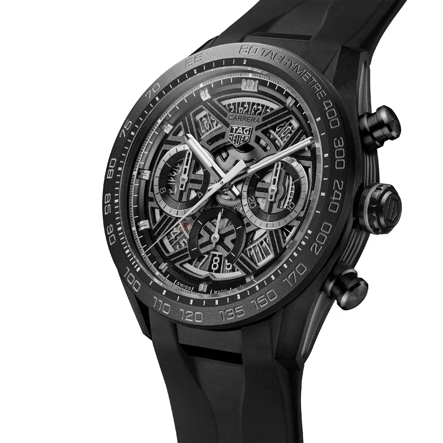 TAG Heuer Carrera 44mm Automatic Black Dial, view 3