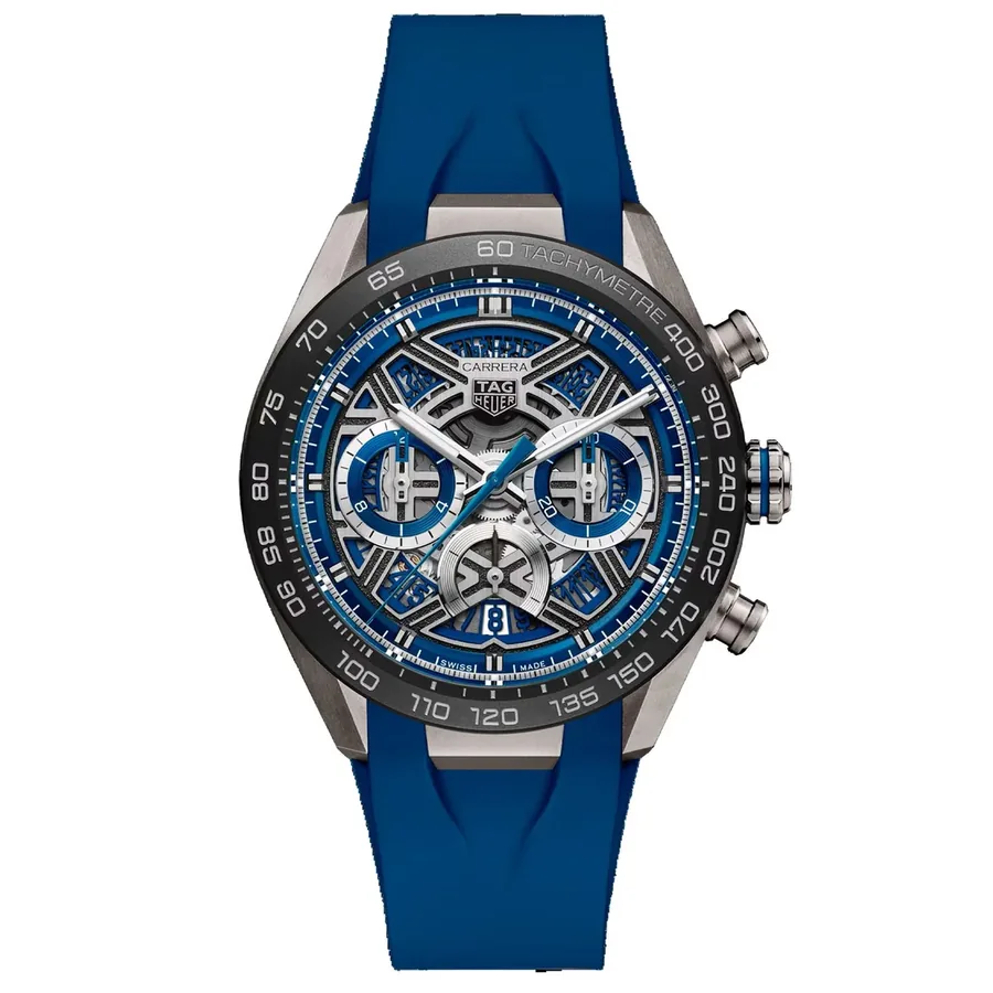 TAG Heuer Carrera 44mm Automatic Blue Dial, front view