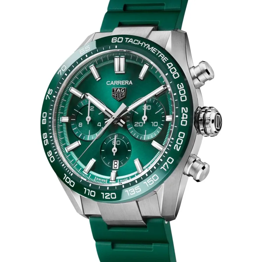 TAG Heuer Carrera 44mm Chronograph Green Dial, Ref. CBN2A1N.FT6238, view 3