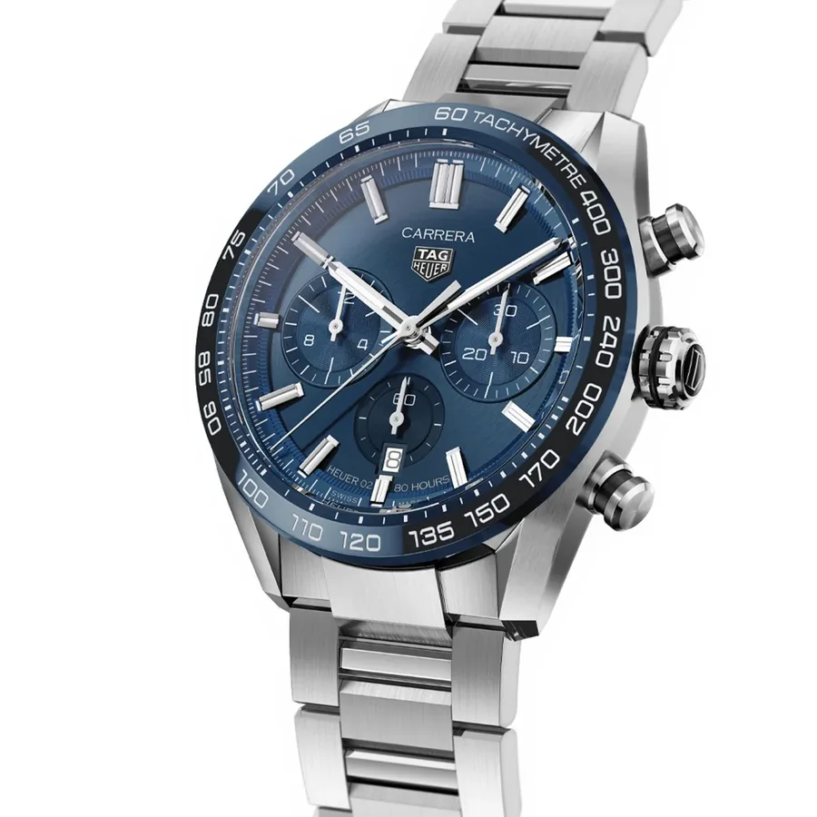 TAG Heuer Carrera 44mm Chronograph Blue Dial, view 4