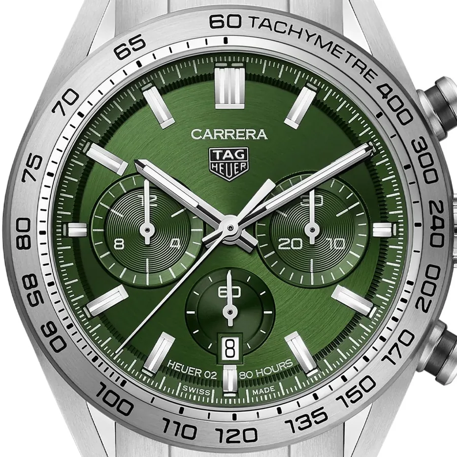 TAG Heuer Carrera 44mm Chronograph Green Dial, Ref. CBN2A10.BA0643, view 2
