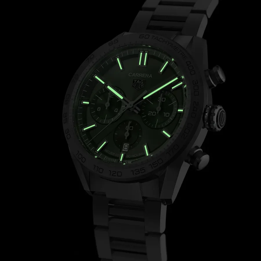 TAG Heuer Carrera 44mm Chronograph Green Dial, Ref. CBN2A10.BA0643, view 5