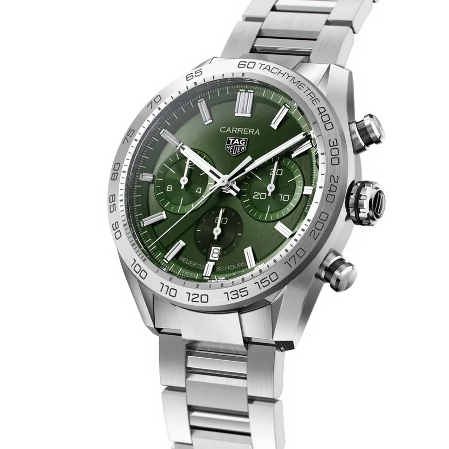 TAG Heuer Carrera 44mm Chronograph Green Dial, Ref. CBN2A10.BA0643, view 8
