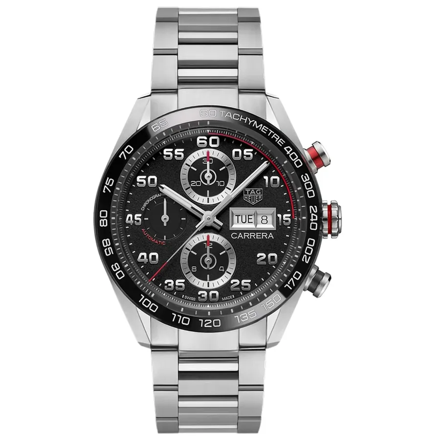 TAG Heuer Carrera 44mm Chronograph Black Dial, Ref. CBN2A1AA.BA0643, front view