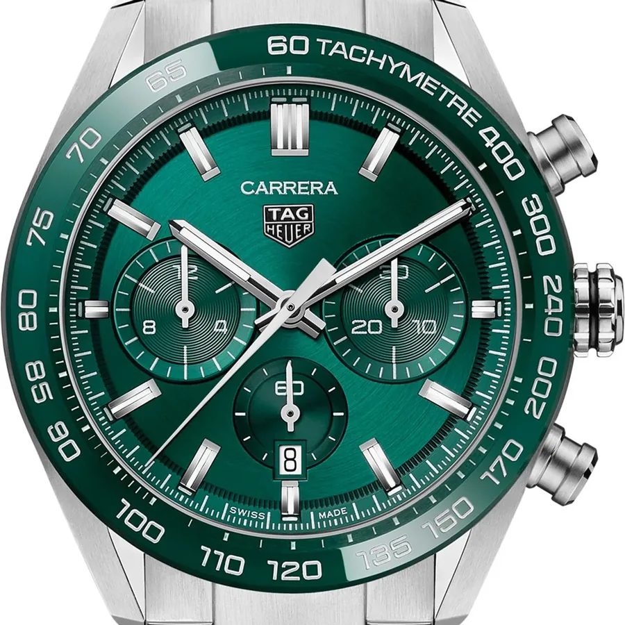 TAG Heuer Carrera 44mm Chronograph Green Dial, Ref. CBN2A1N.BA0643, view 2