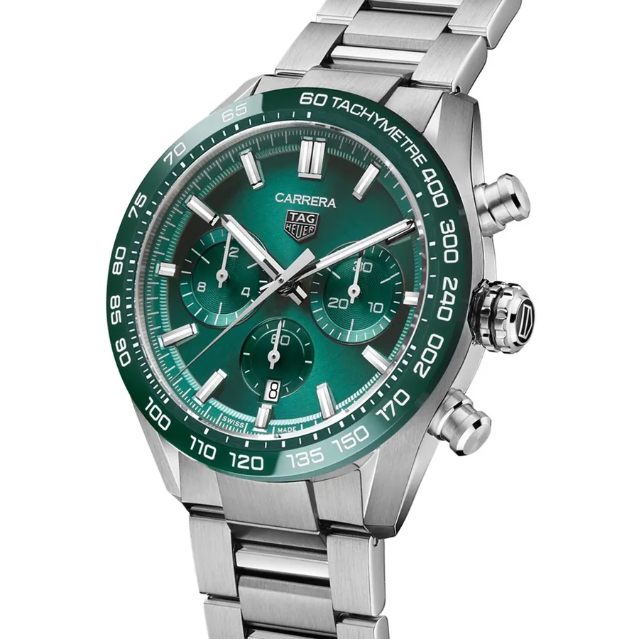 TAG Heuer Carrera 44mm Chronograph Green Dial, Ref. CBN2A1N.BA0643, view 3