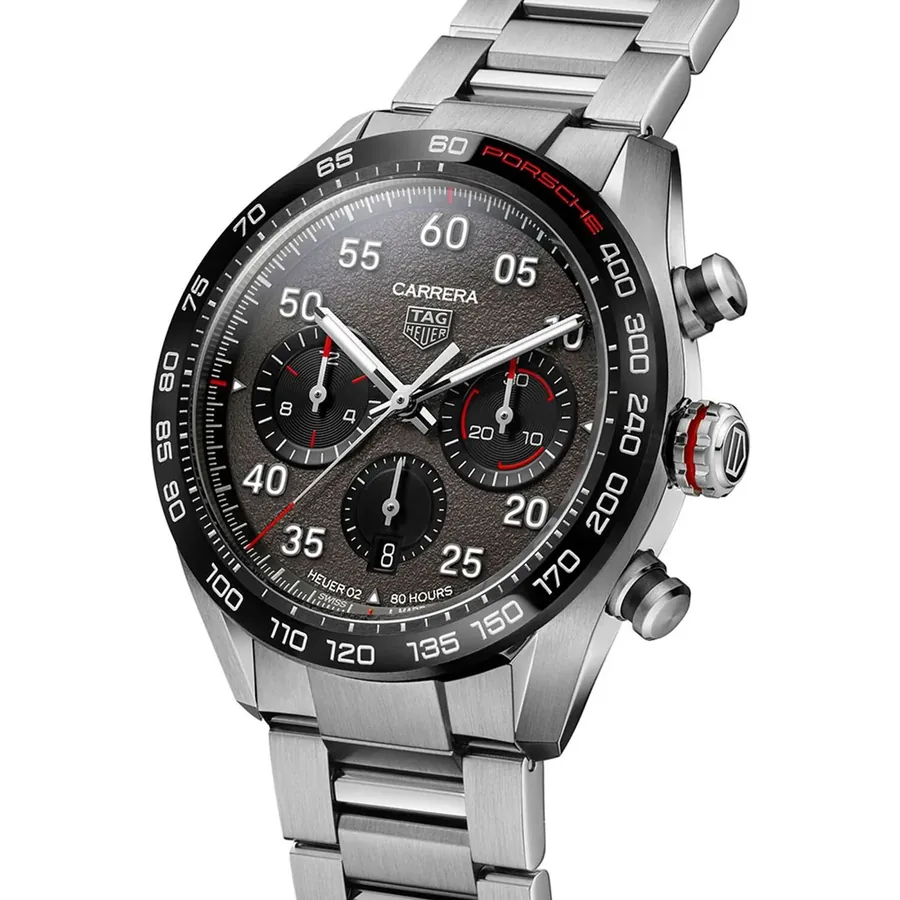 TAG Heuer Carrera 44mm Chronograph Grey Dial, view 3