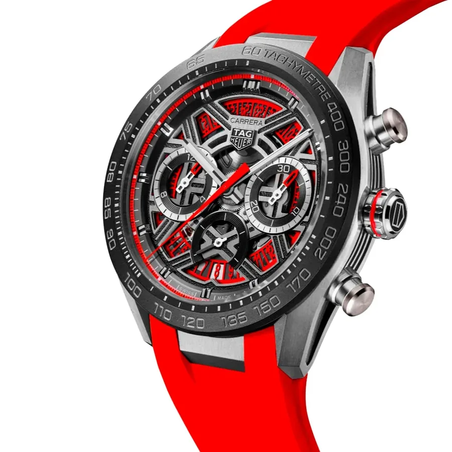TAG Heuer Carrera 44mm Chronograph Orange Dial, view 3