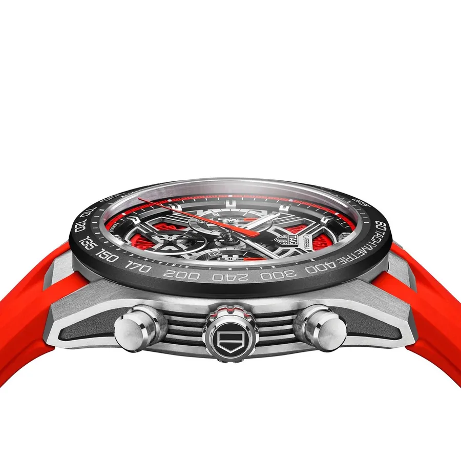 TAG Heuer Carrera 44mm Chronograph Orange Dial, view 4