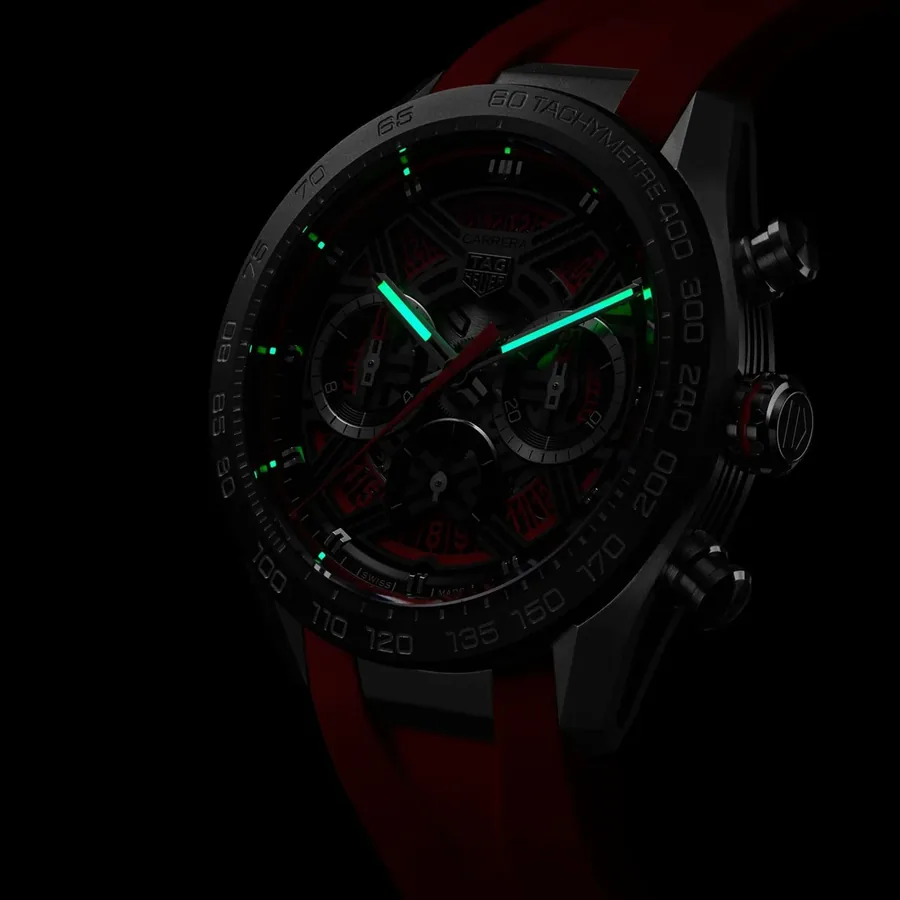 TAG Heuer Carrera 44mm Chronograph Orange Dial, view 5