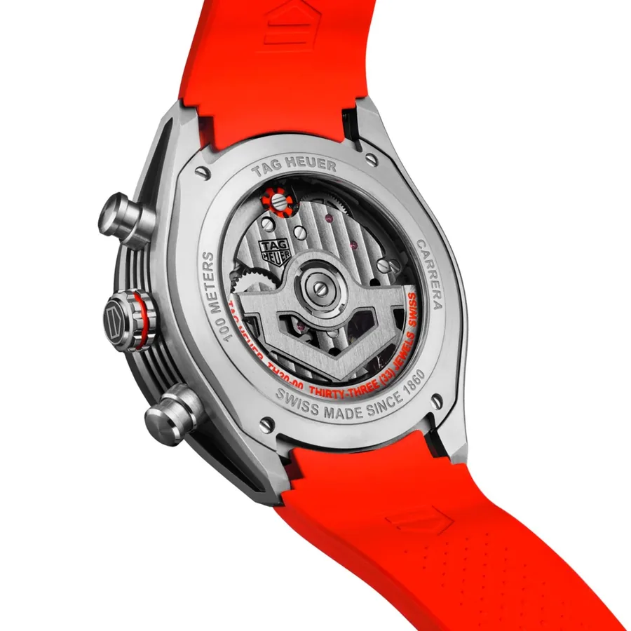 TAG Heuer Carrera 44mm Chronograph Orange Dial, view 6