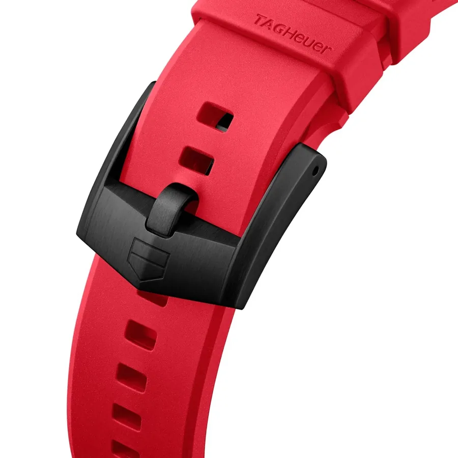 TAG Heuer Formula 1 38mm Solar White Dial, Red Rubber Strap, view 6