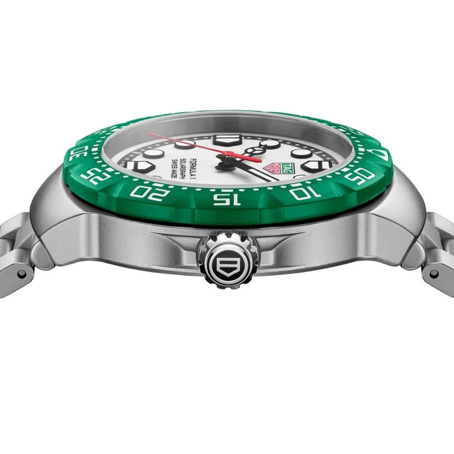 TAG Heuer Formula 1 38mm Solar White Dial, Silver-Tone Stainless Steel Bracelet, Ref. WBY111E.BA0042, view 4