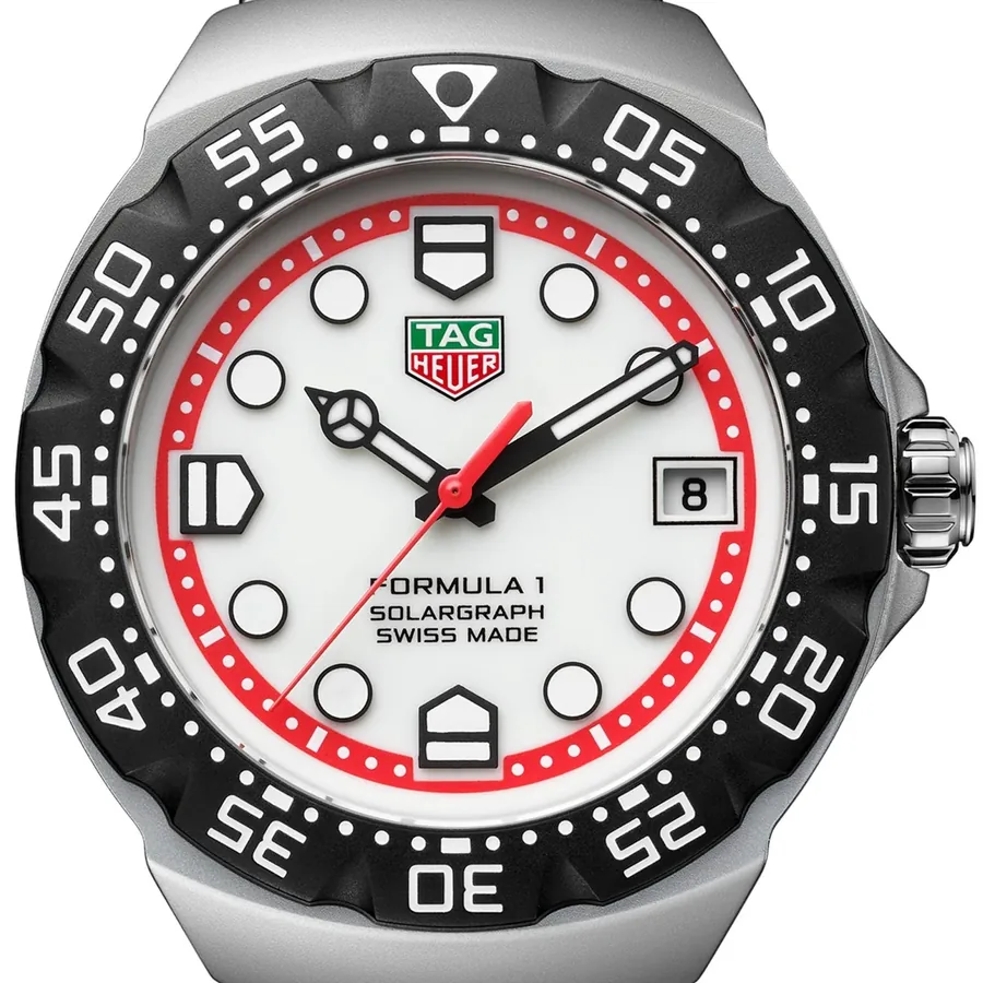 TAG Heuer Formula 1 38mm Solar White Dial, Silver-Tone Stainless Steel Bracelet, Ref. WBY1111.BA0042, view 3