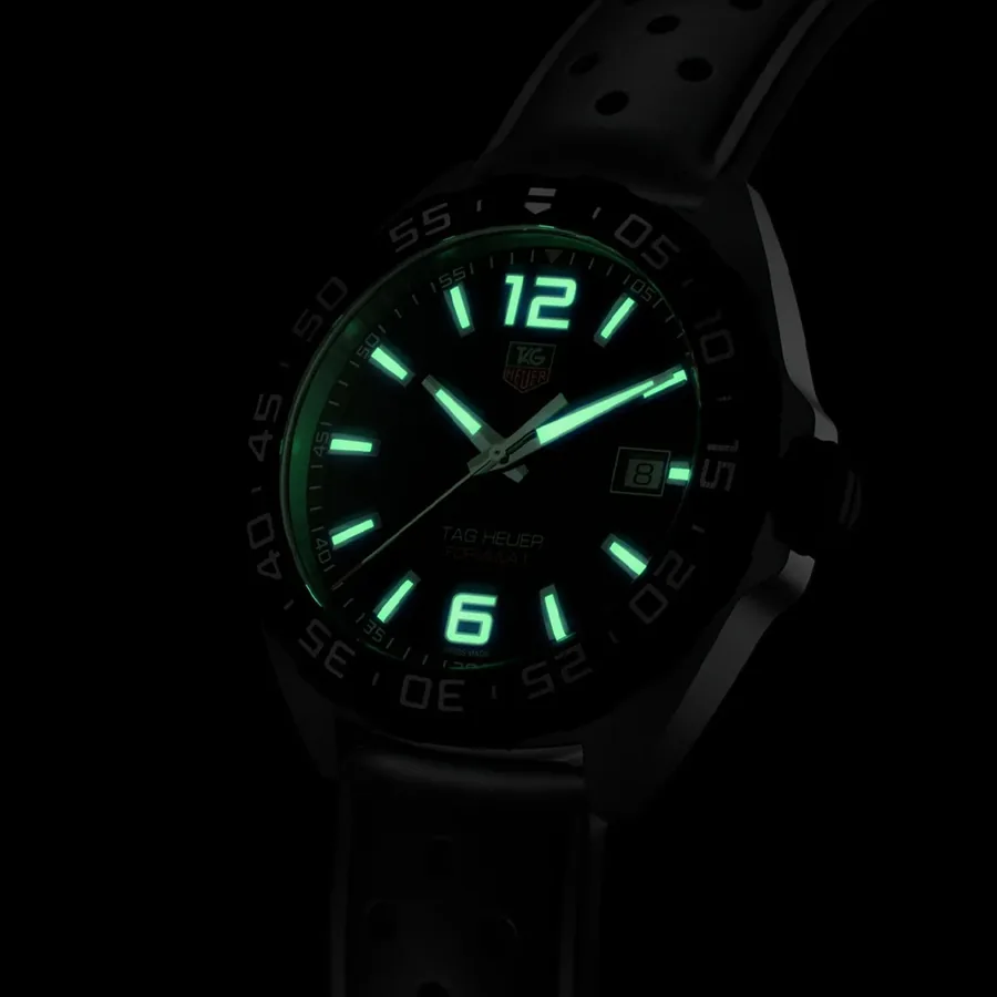 TAG Heuer Formula 1 41mm Black Dial, Black Leather Strap, view 5