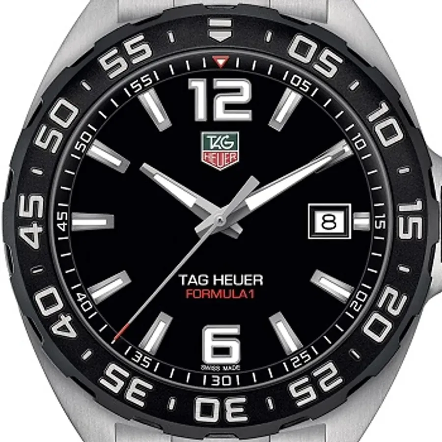 TAG Heuer Formula 1 41mm Black Dial, Silver-Tone Stainless Steel Bracelet, Ref. WAZ1110.BA0875, view 2