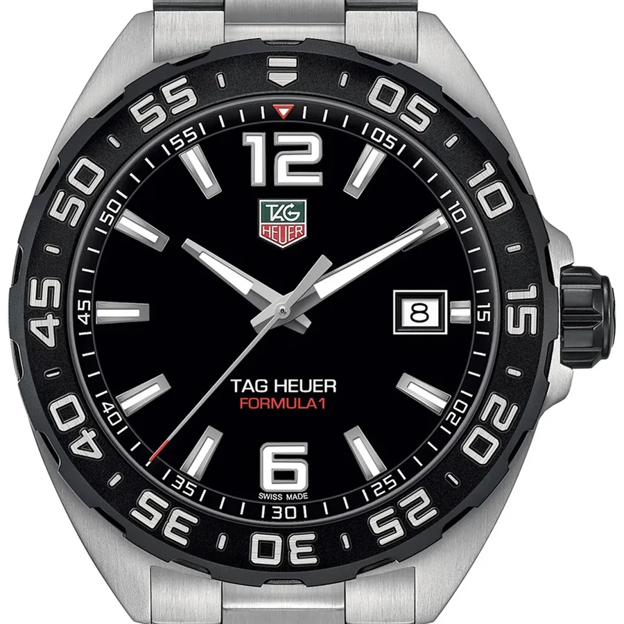 TAG Heuer Formula 1 41mm Black Dial, Silver-Tone Stainless Steel Bracelet, Ref. WAZ1110.BA0875, view 4