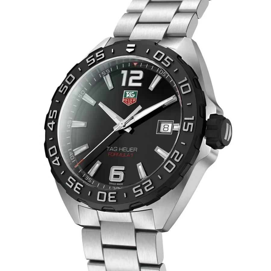 TAG Heuer Formula 1 41mm Black Dial, Silver-Tone Stainless Steel Bracelet, Ref. WAZ1110.BA0875, view 5