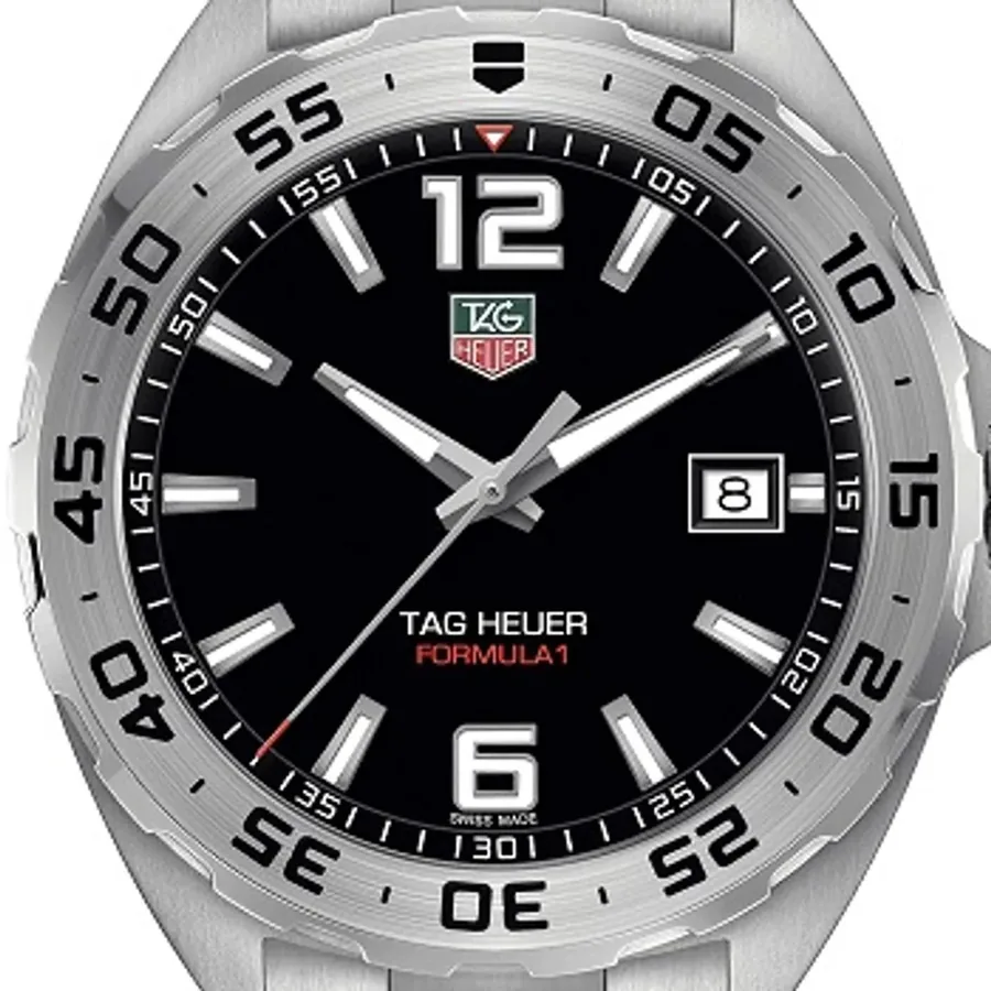 TAG Heuer Formula 1 41mm Black Dial, Silver-Tone Stainless Steel Bracelet, Ref. WAZ1112.BA0875, view 5