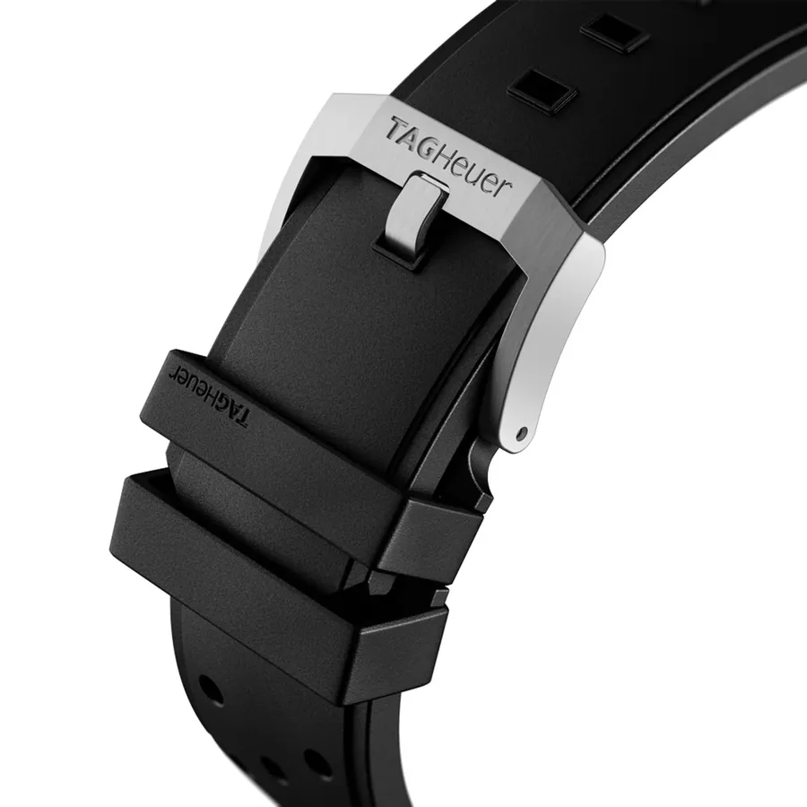 TAG Heuer Formula 1 43mm Chronograph Black Dial, Black Rubber Strap, view 7