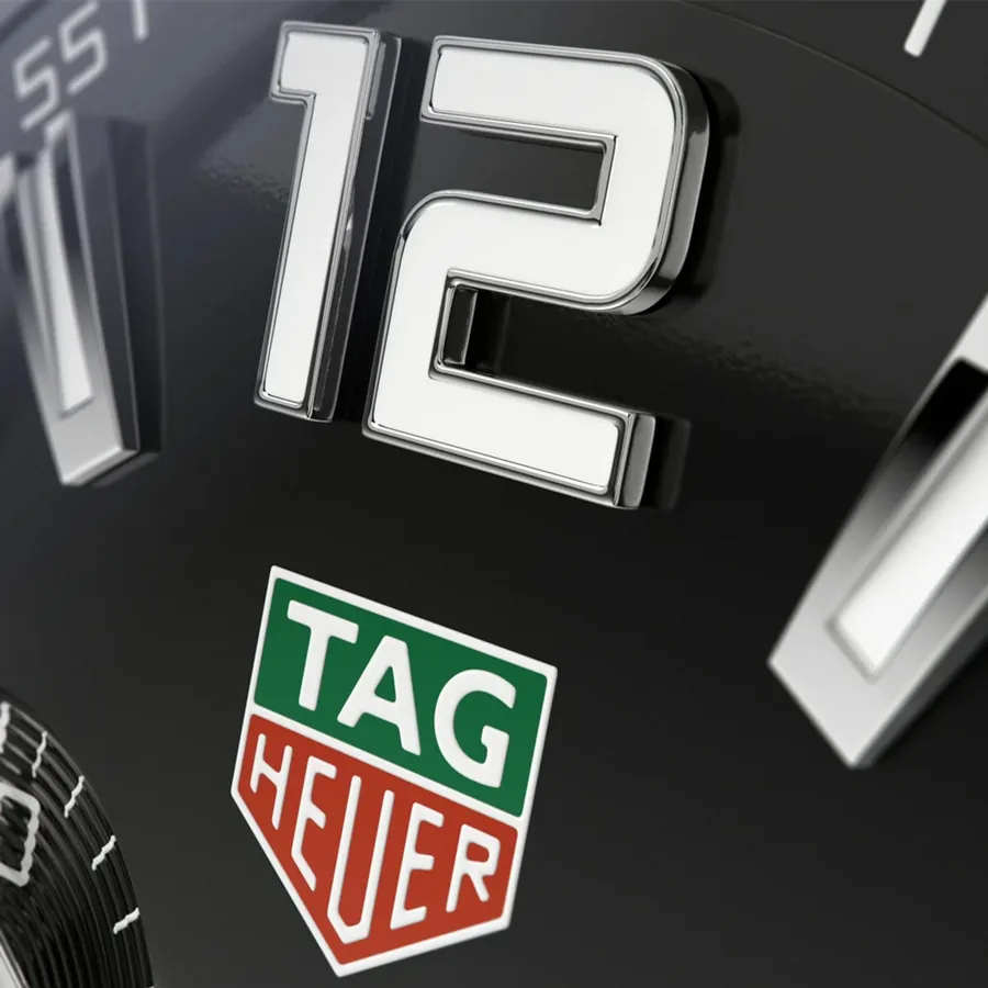 TAG Heuer Formula 1 43mm Chronograph Black Dial, Black Rubber Strap, view 8