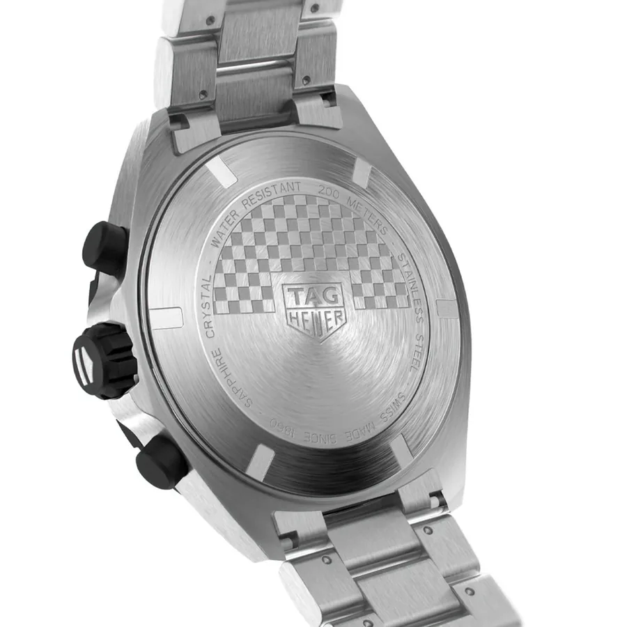 TAG Heuer Formula 1 43mm Chronograph Black Dial, Silver-Tone Stainless Steel Bracelet, view 5