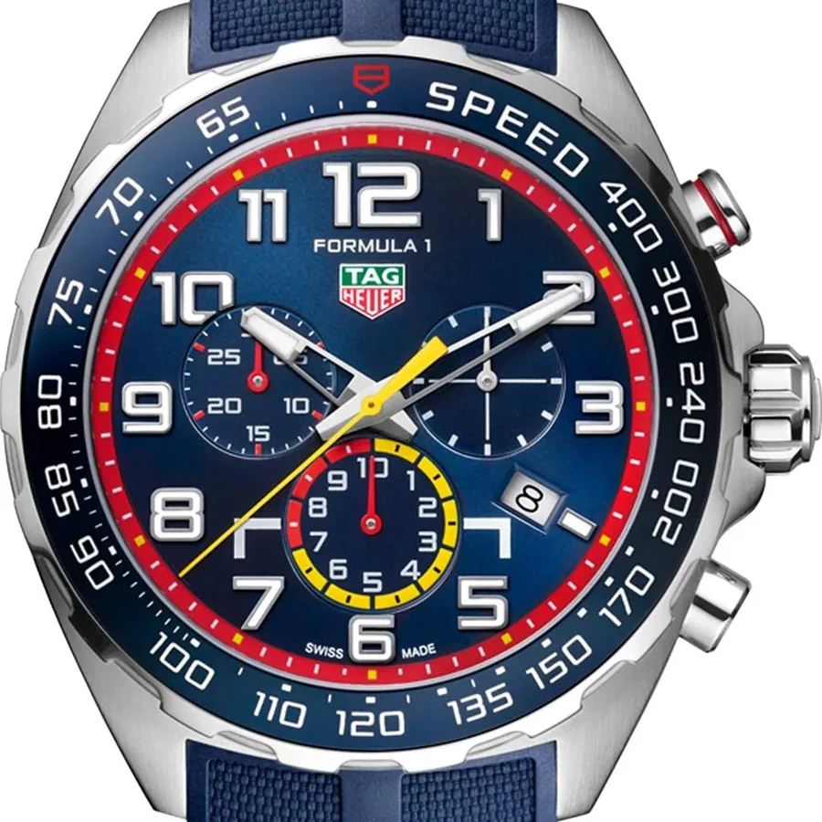 TAG Heuer Formula 1 43mm Chronograph Blue Dial, Blue Rubber Strap, Ref. CAZ101AL.FT8052, view 2