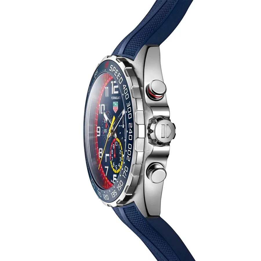 TAG Heuer Formula 1 43mm Chronograph Blue Dial, Blue Rubber Strap, Ref. CAZ101AL.FT8052, view 4