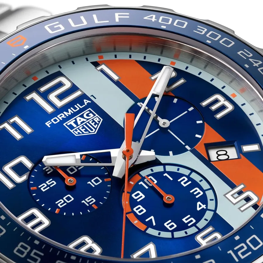 TAG Heuer Formula 1 43mm Chronograph Blue Dial, Silver-Tone Stainless Steel Bracelet, Ref. CAZ101K.BA0842, view 6