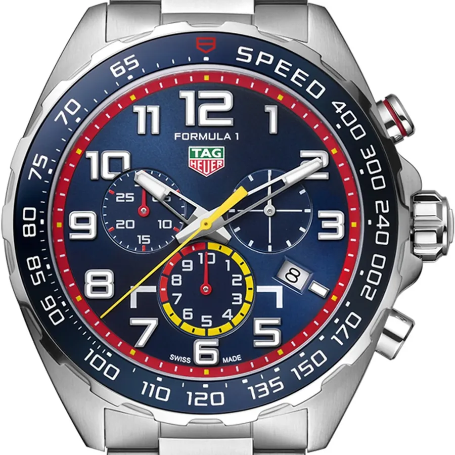 TAG Heuer Formula 1 43mm Chronograph Blue Dial, Silver-Tone Stainless Steel Bracelet, Ref. CAZ101AL.BA0842, view 2