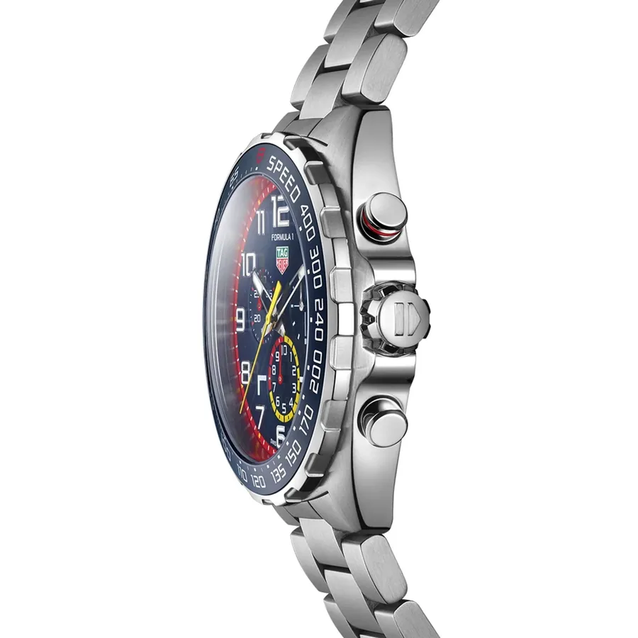 TAG Heuer Formula 1 43mm Chronograph Blue Dial, Silver-Tone Stainless Steel Bracelet, Ref. CAZ101AL.BA0842, view 4