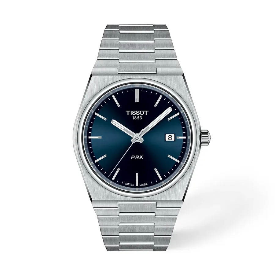 Tissot PRX 40mm, Blue, Swiss quartz, front view