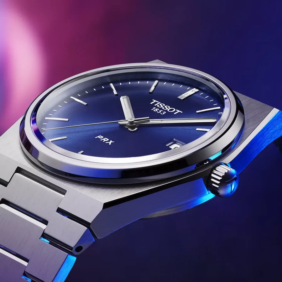 Tissot PRX 40mm, Blue, Swiss quartz, view 5