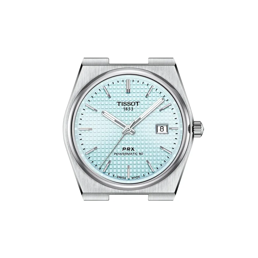 Tissot PRX 40mm, Ice blue, Powermatic 80, view 3