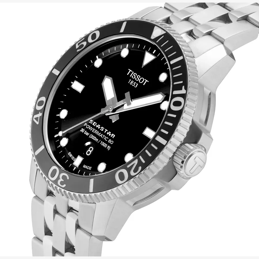 Tissot Seastar 1000 Powermatic 80 43mm, Black dial, view 2