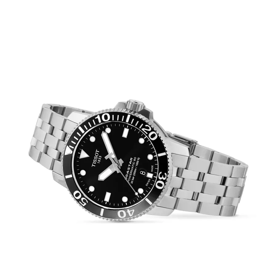 Tissot Seastar 1000 Powermatic 80 43mm, Black dial, view 8
