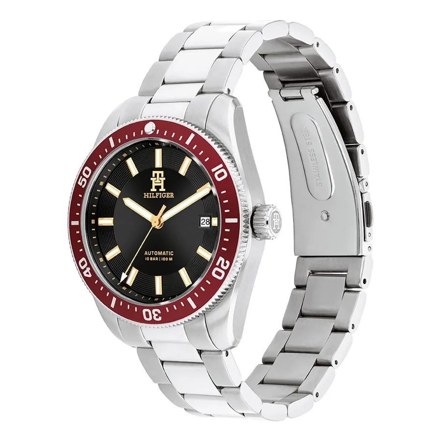 Tommy Hilfiger 40mm Automatic Black Dial, view 3