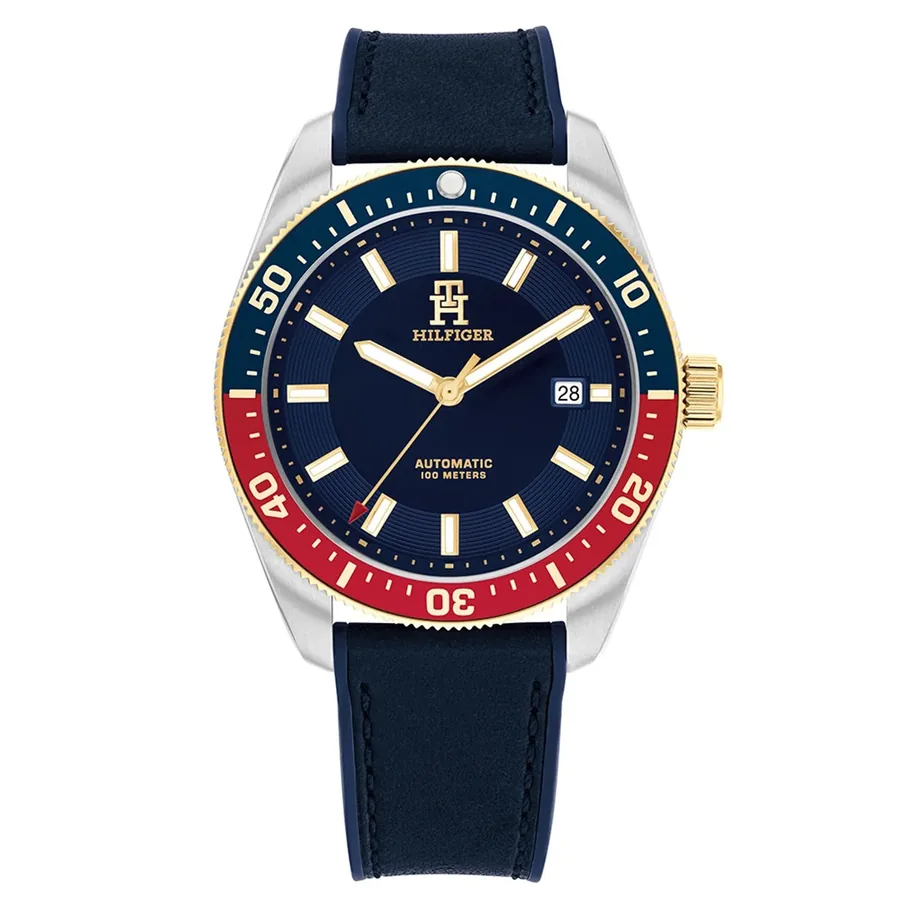 Tommy Hilfiger 40mm Automatic Blue Dial, front view