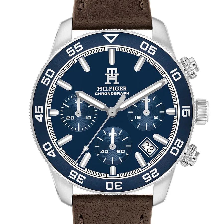 Tommy Hilfiger 44mm Chronograph Blue Dial, view 2